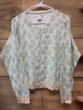 Sundance Floral Button Front Cardigan